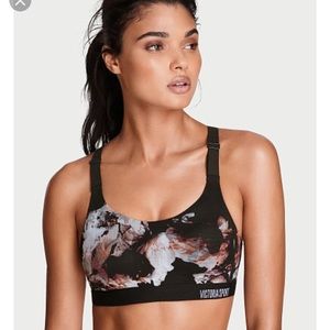 Victoria's Secret Black and Pink Sports Bra